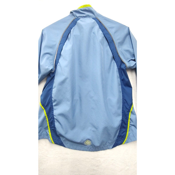 Pearl Izumi Jacket Women’s Size M Cycling Light Blue Reflective Shell - Picture 7 of 8